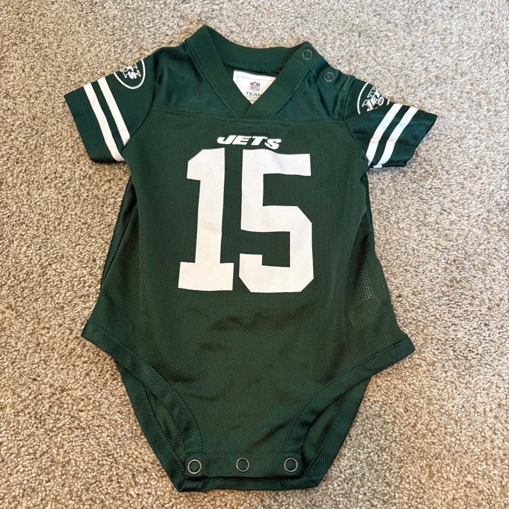 NY Jets Baby NFL Jersey Green #15 Snaps Marshall 6-9 months